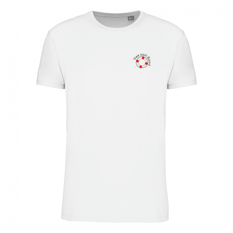 T-shirt RESCUE en coton biologique coloris blanc
